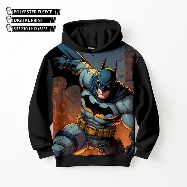 DIGITAL POLYESTER HOODIE - BATMAN THE CAPED CRUSADER