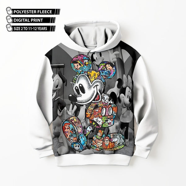 DIGITAL POLYESTER HOODIE - COLOR POP MICKEY MOUSE