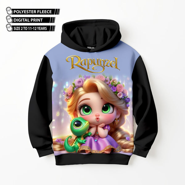 DIGITAL POLYESTER HOODIE - BABY RAPUNZEL WITH PASCAL