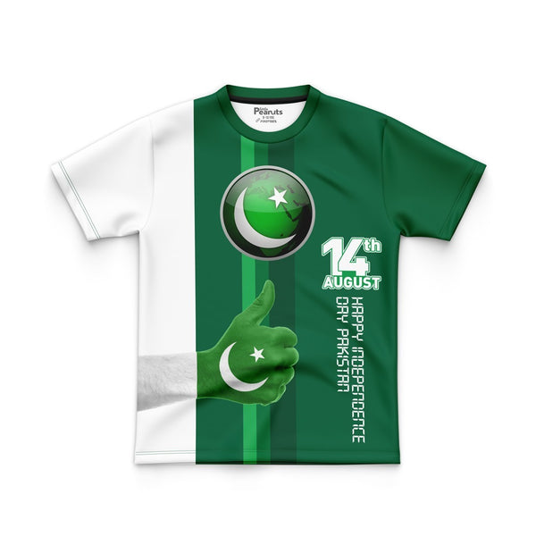 DIGITAL POLYESTER - 14th AUGUST PAKISTAN INDEPENDENCE DAY TEE DG010201AO