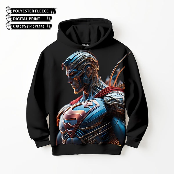 DIGITAL POLYESTER HOODIE -  CRYSTAL SUPERMAN HOODIE
