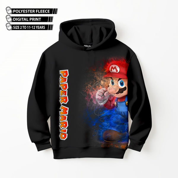 DIGITAL POLYESTER HOODIE - PAPER MARIO