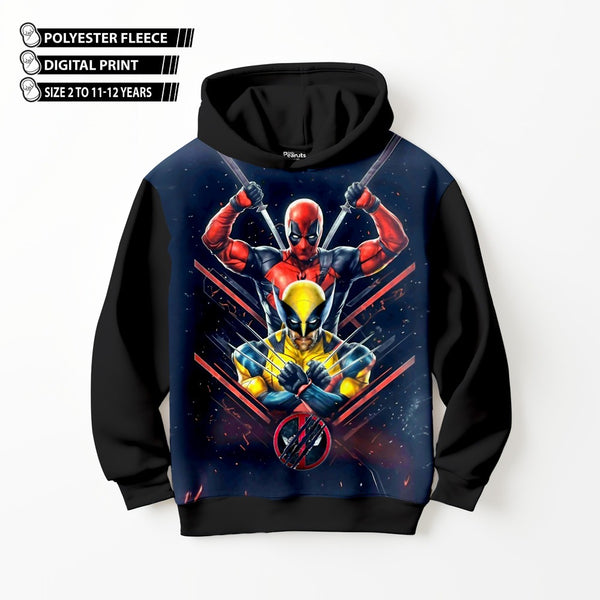 DIGITAL POLYESTER HOODIE - DEADPOOL VS WOLVERINE