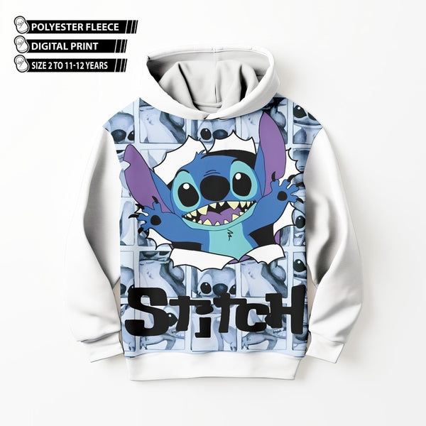 DIGITAL POLYESTER HOODIE - LIL STITCH