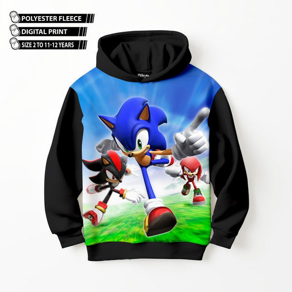 DIGITAL POLYESTER HOODIE - SONIC SHADOW KNUCKLES