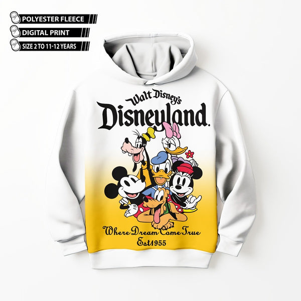 DIGITAL POLYESTER HOODIE - DISNEY LAND EST 1955