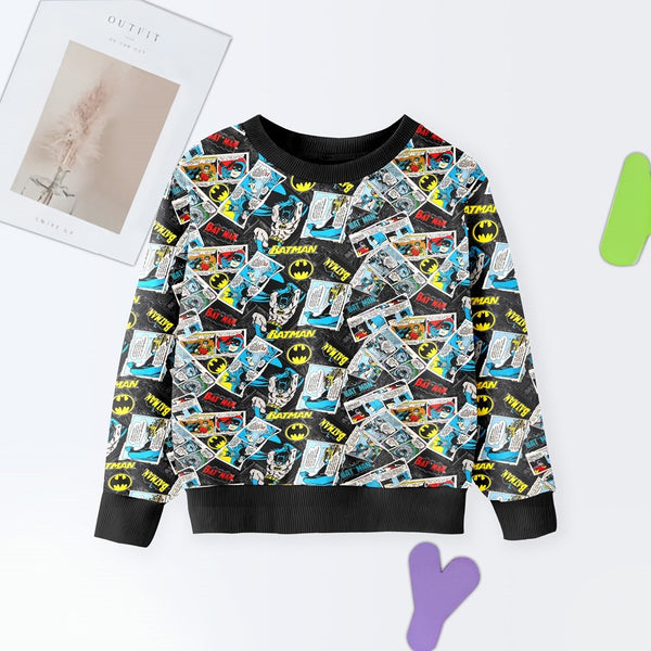 DIGITAL POLYESTER SWEATSHIRT - BATMAN COMICS ALL OVER