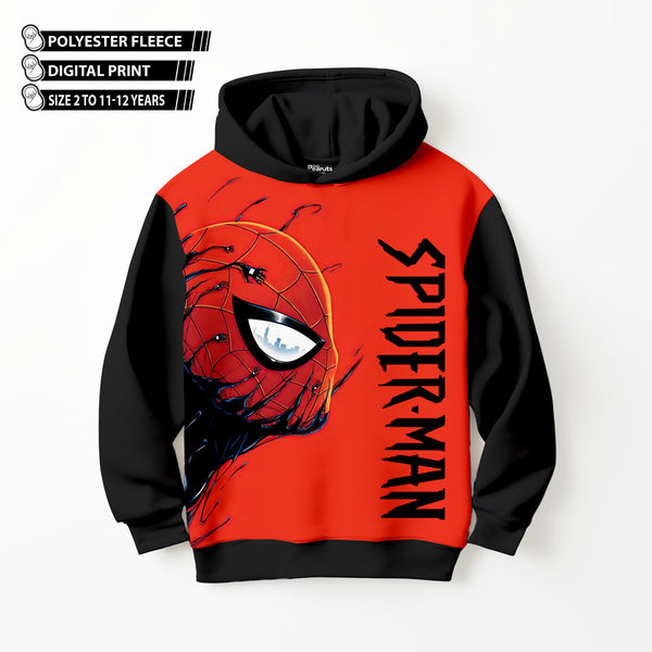 DIGITAL POLYESTER HOODIE - SPIDERMAN WRITING