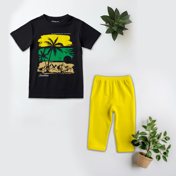 Kids Soft Cotton Sunshine Pajama Suit