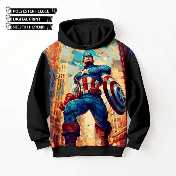 DIGITAL POLYESTER HOODIE - CAPTAIN AMERICA CIVIL WAR