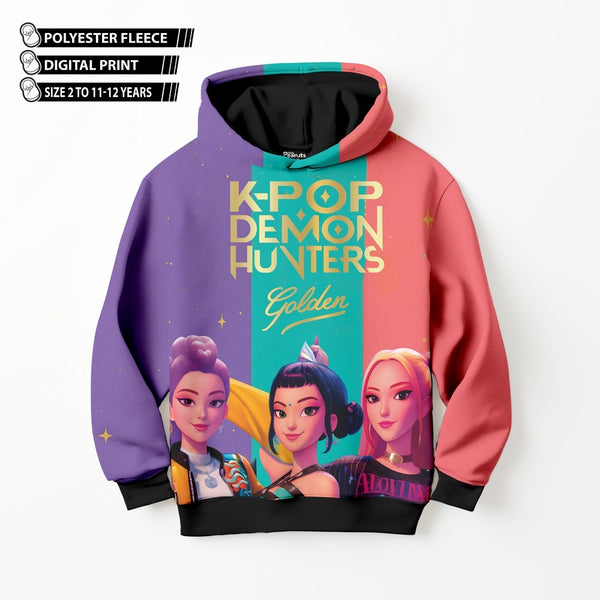 DIGITAL POLYESTER HOODIE - K-POP DEMON HUNTERS GOLDEN