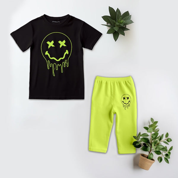 Kids Soft Cotton Smiley Pajama Suit