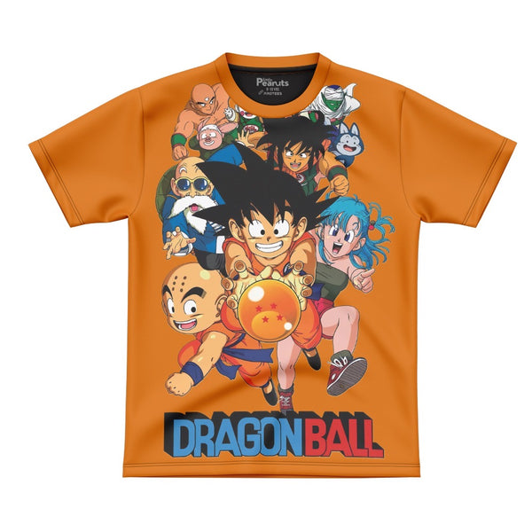 DIGITAL POLYESTER - DRAGON BALLZ CHARACTERS ORANGE TEE DG0201AO