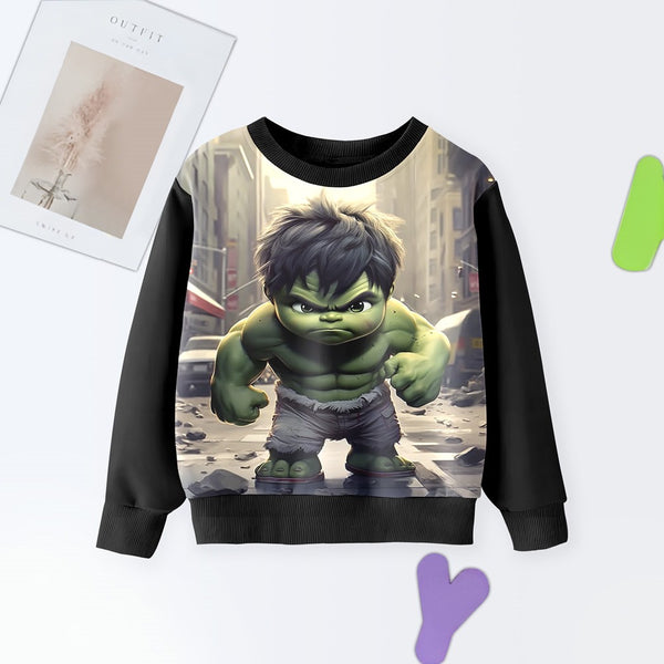 DIGITAL POLYESTER SWEATSHIRT - BABY HULK