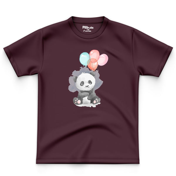 COTTON - PANDA WITH BALLONS TEE