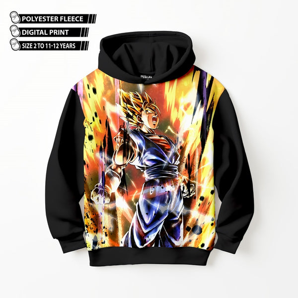 DIGITAL POLYESTER HOODIE - GOKU SUPER SAIYAN YELLOW