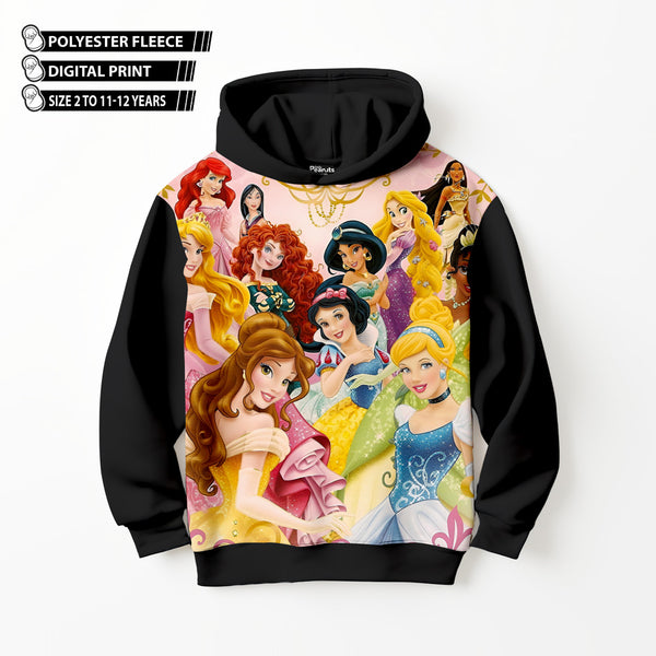 DIGITAL POLYESTER HOODIE - ALL PRINCESS