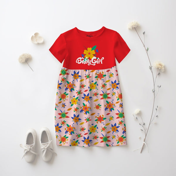 GIRL'S FROCK - BABY GIRL FLOWER