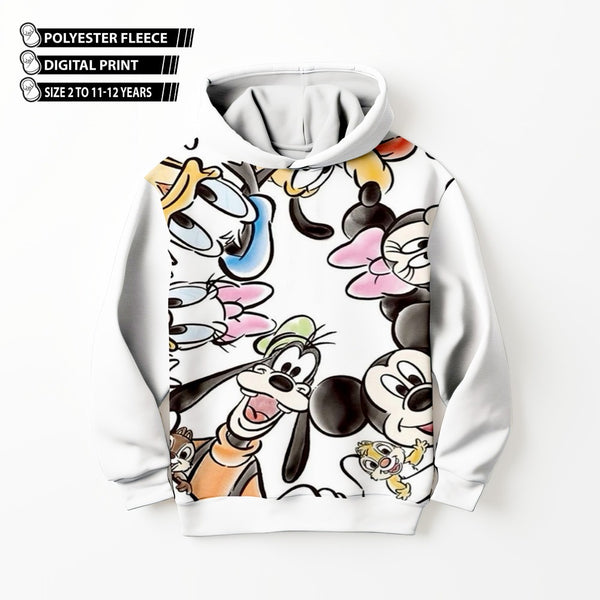 DIGITAL POLYESTER HOODIE - DUCK TAIL FAMILY