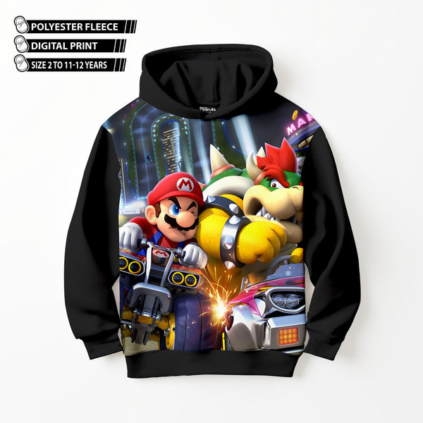 DIGITAL POLYESTER HOODIE - MARIO RACE