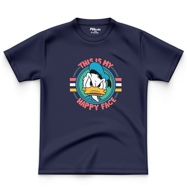 NAVY COTTON - HAPPY FACE TEE