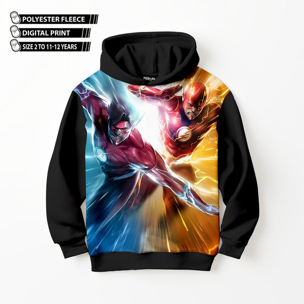 DIGITAL POLYESTER HOODIE - FLASH VS REVERSE FLASH
