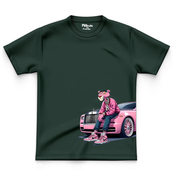 LEFTOVER - COTTON -PINK PANTHER CAR TEE
