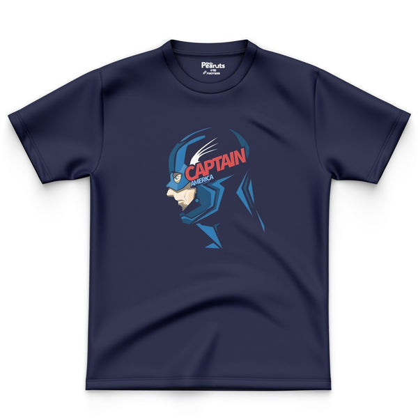 NAVY COTTON- CAPTAIN AMERICA TEE