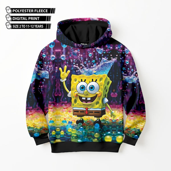 DIGITAL POLYESTER HOODIE - TRIPPY SPONGEBOB