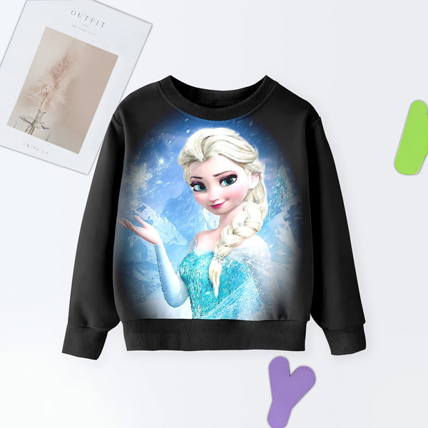 DIGITAL POLYESTER SWEATSHIRT - SNOW QUEEN ELSA