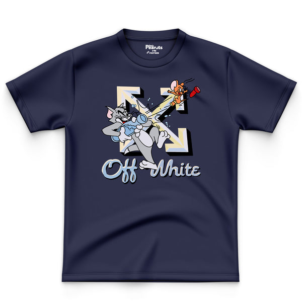 COTTON - TOM & JERRY OFF WHITE TEE