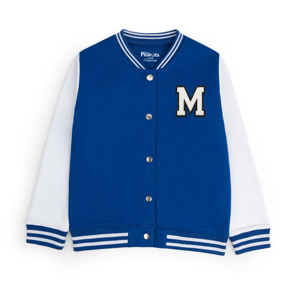 FLEECE BOMBER JACKET - ROYAL WHITE MICKEY MOUSE