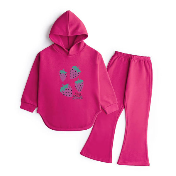 SUPER SWEET STRAWBERRY - WIDE LEG TRACKSUIT