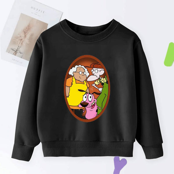 DTF COWARDLY DOG  SWEATSHIRT