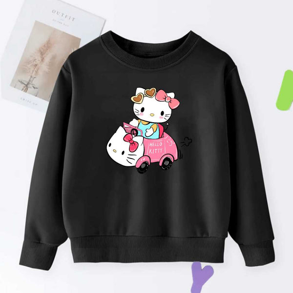 DTF KITTY IN CAR SWEATSHIRT