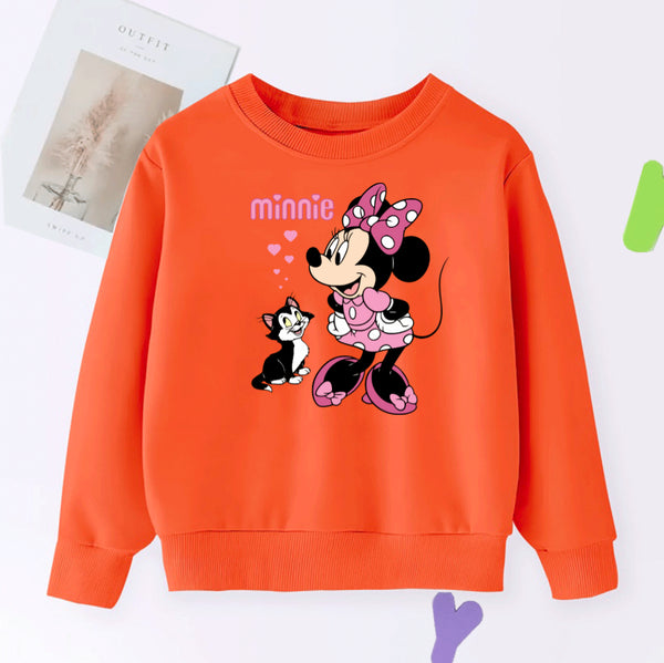 DTF MINNIE WITH CAT SWEATSHIRT