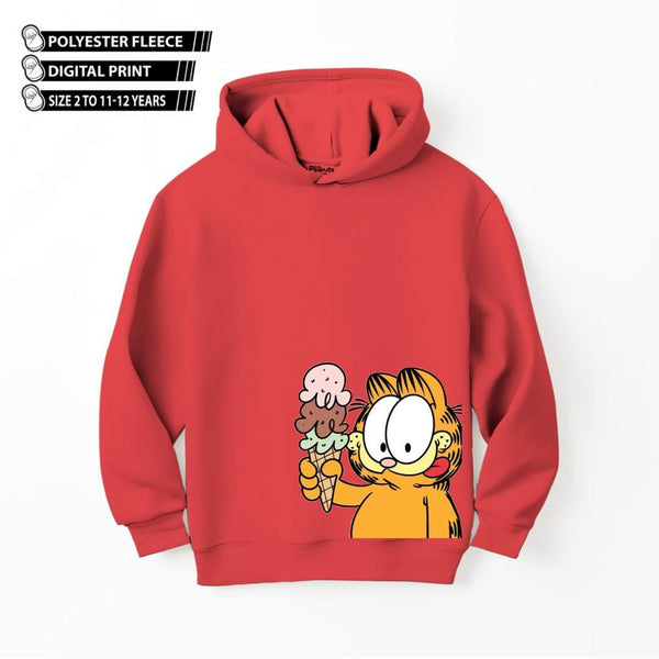 DTF - GARFIELD ENJOYING ICECREAM HOODIE