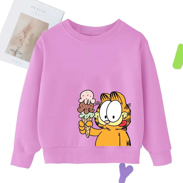 DTF - GARFIELD ENJOYING ICECREAM SWEATSHIRT