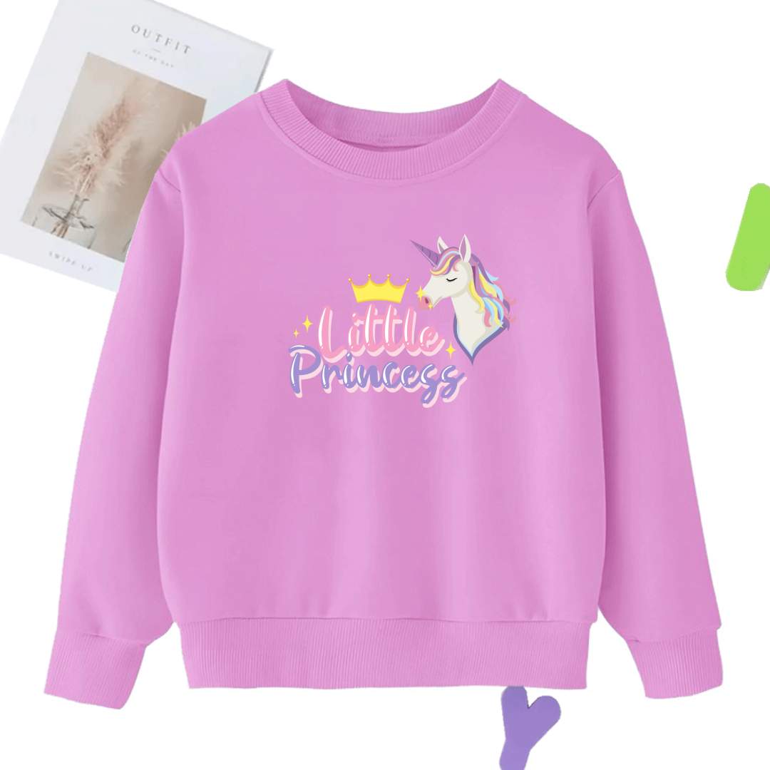 DTF - LITTLE PRINCESS UNICORN SWEATSHIRT – Little Peanuts