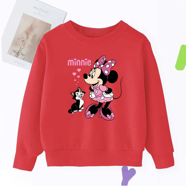 DTF - MINNIE MOUSE WITH CAT SWEATSHIRT