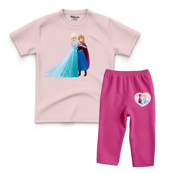 DTF PAJAMA SUIT - ELSA AND ANNA
