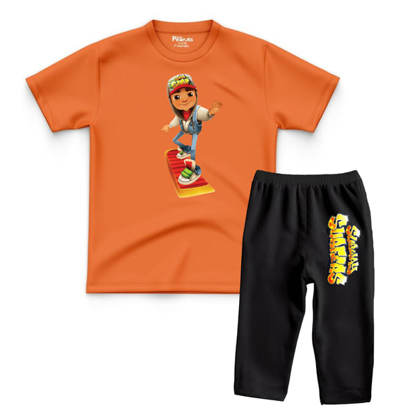 DTF PAJAMA SUIT - SUBWAY SURFING