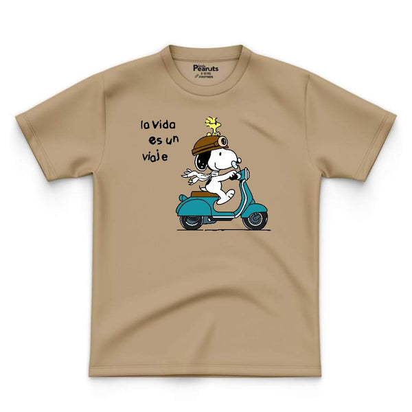 COTTON - SNOOPHY ON THE SCOOTER  TEE