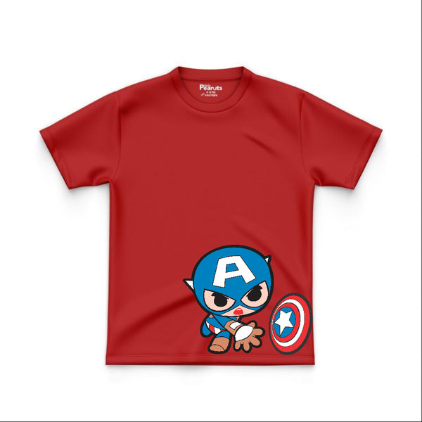 COTTON - UPDATED BABY CAPTAIN AMERICA TEE
