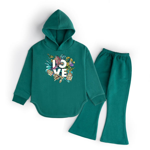 LOVE FLOWERS - WIDE LEG TRACKSUIT