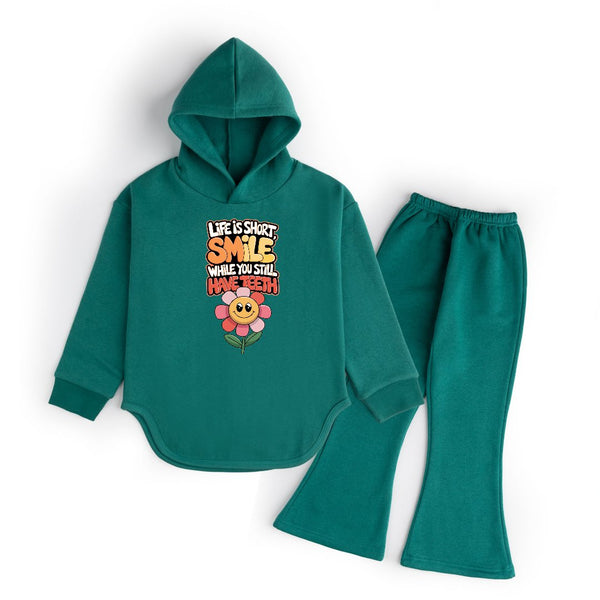 LIFE IS SHORT - WIDE LEG TRACKSUIT