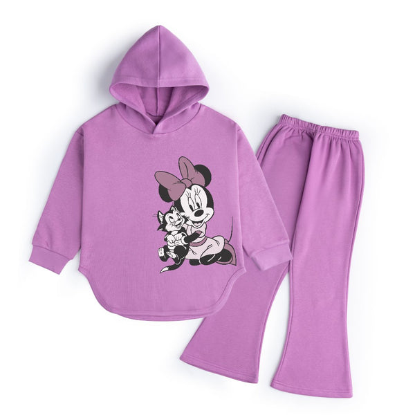 MINNIE MOUSE WITH CAT - WIDE LEG TRACKSUIT