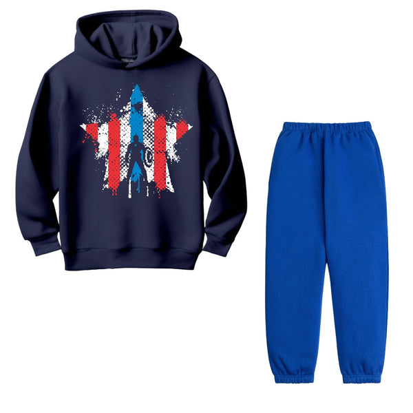 CAPTAIN AMERICA STAR - FLEECE TRACKSUIT