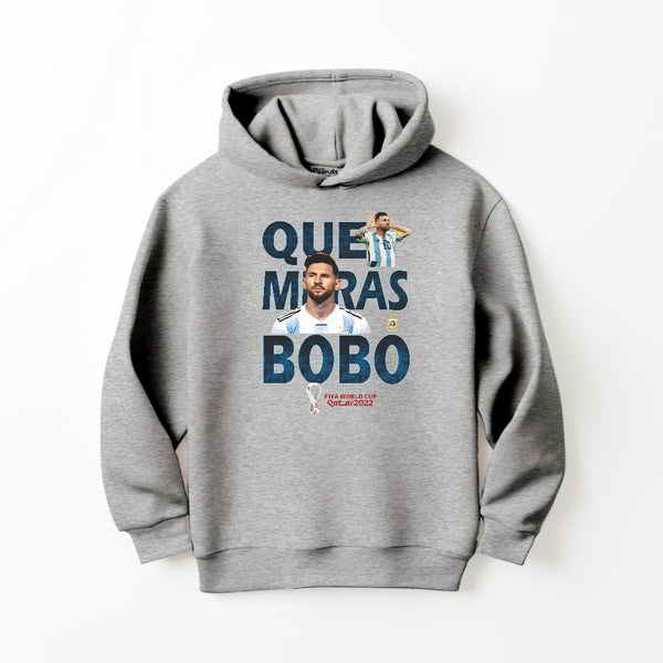 FOOTBALL QUE MIRAS BOBO MESSI HOODIE