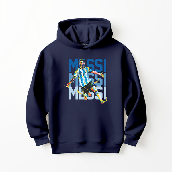 FOOTBALL MESSI THREE TONE WRITING HOODIE